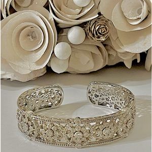 Judith Ripka large cuff bracelet